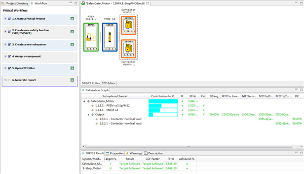PNOZsigma安全繼電器控制雙接觸器切斷電機的示例 PNOZsigma安全繼電器控制雙接觸器切斷電機的示例